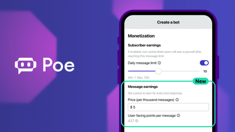 Poe’s AI app now supports group chats across AI models