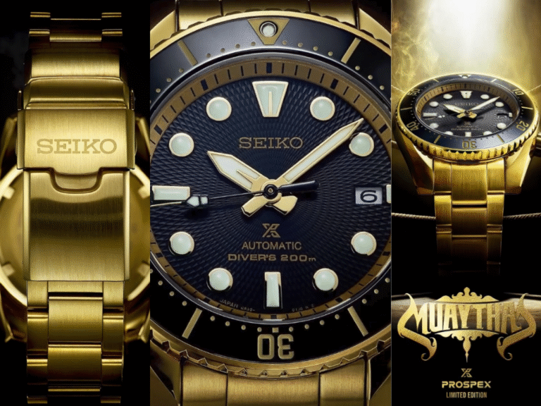 Seiko’s new limited-edition Prospex watch debuts in striking black-and-gold finish