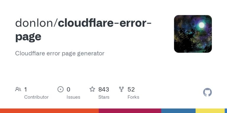 Show all your application error using Cloudflare Error Page