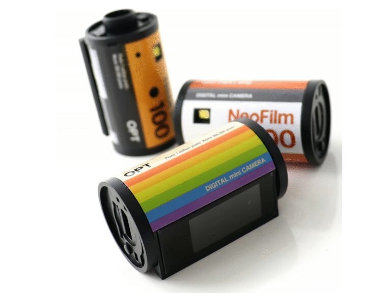 Opt! launches OPT100 Neo Film, a digital toy camera shaped like 35mm film and available in 3 colors