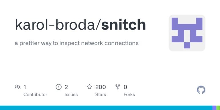 Snitch – A friendlier ss/netstat