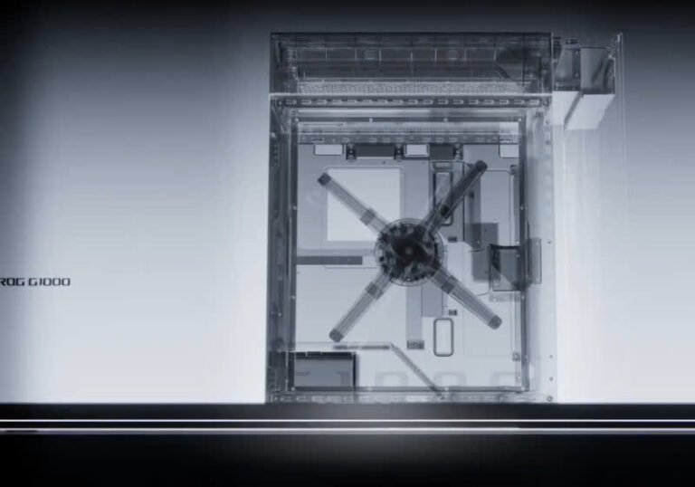 Asus teases ROG G1000 case with spinning holographic display ahead of CES 2026