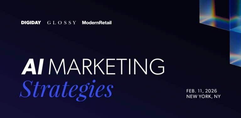 Introducing AI Marketing Strategies: A new event from Digiday, Glossy and Modern Retail Introducing AI Marketing Strategies: A new event from Digiday, Glossy and Modern Retail