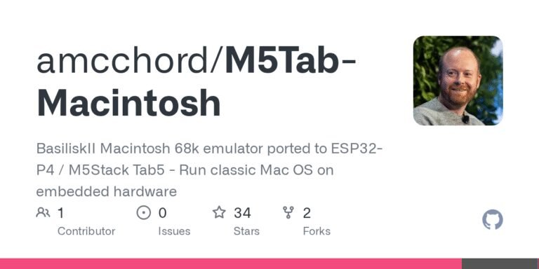 BasiliskII Macintosh 68k Emulator Ported to ESP32-P4 / M5Stack Tab5