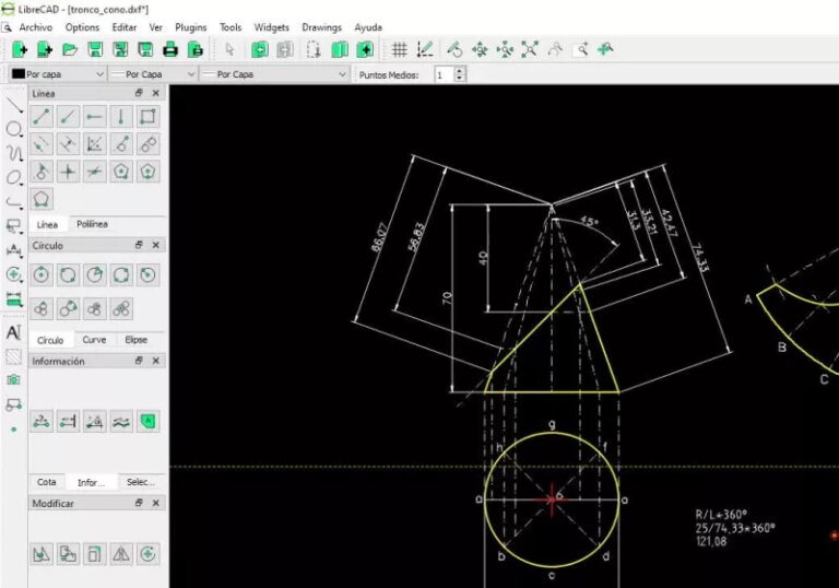 LibreCAD is a clean, free alternative for 2D CAD drafting