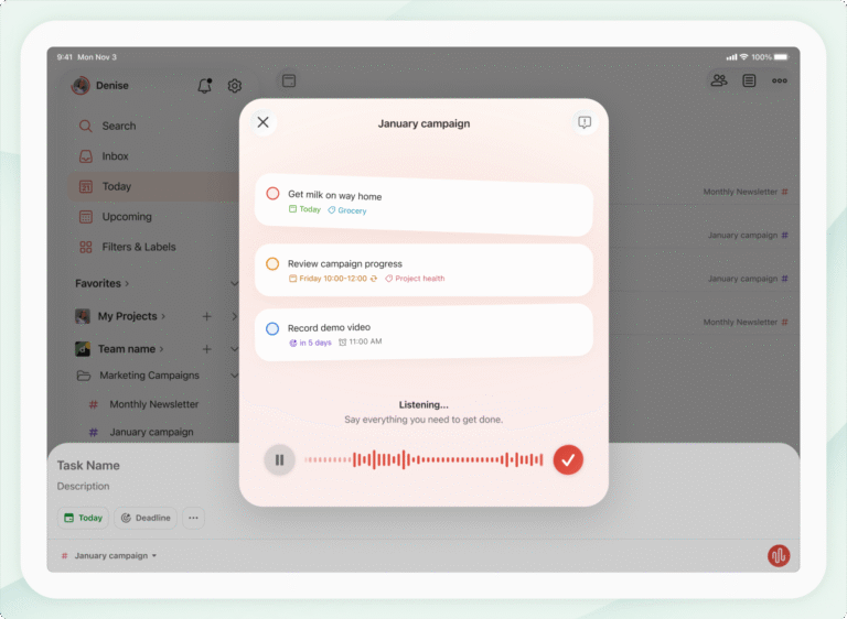 Todoist’s app now lets you add tasks to your to-do list by speaking to its AI Todoist’s app now lets you add tasks to your to-do list by speaking to its AI