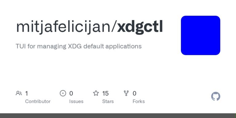 Show HN: TUI for managing XDG default applications Show HN: TUI for managing XDG default applications