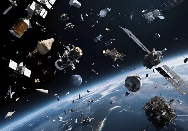 The “Crash Clock” shows how close we are to the next satellite collision