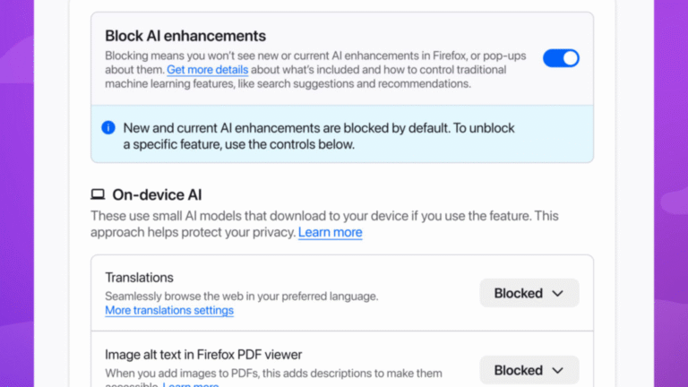 Finally! Firefox just gave you an AI Off switch Finally! Firefox just gave you an AI Off switch