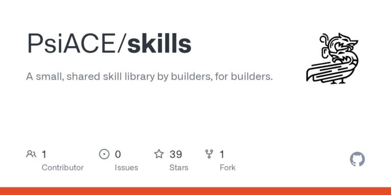 A small, shared skill library by builders, for builders. (human and agent)