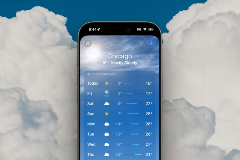 A Complete Guide to iPhone Weather Icons