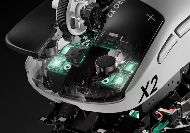 Logitech’s Pro X2 Superstrike mouse replaces microswitches with electromagnetic analog sensing