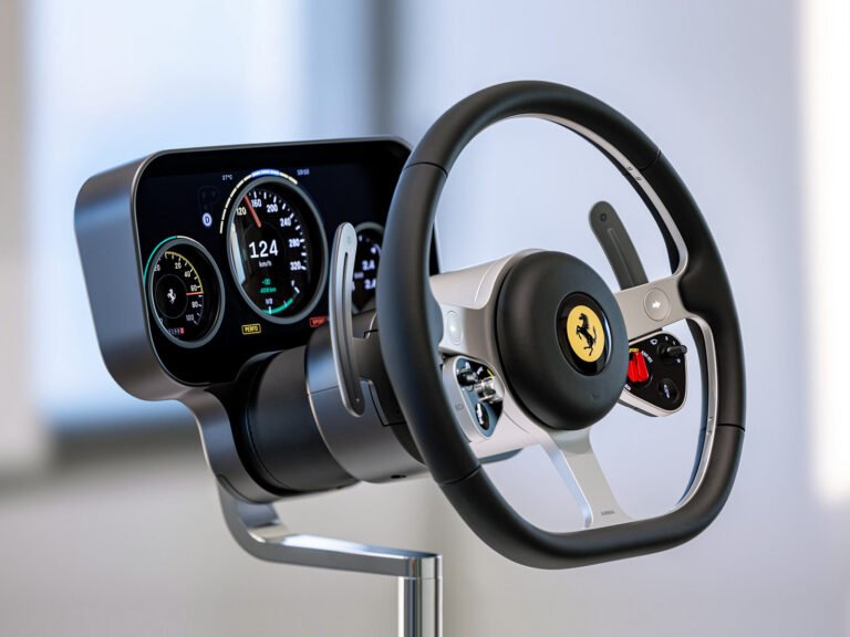 Jony Ive reimagines Apple Car in skeuomorphic Ferrari Luce interior rebuffing Tesla touchscreens