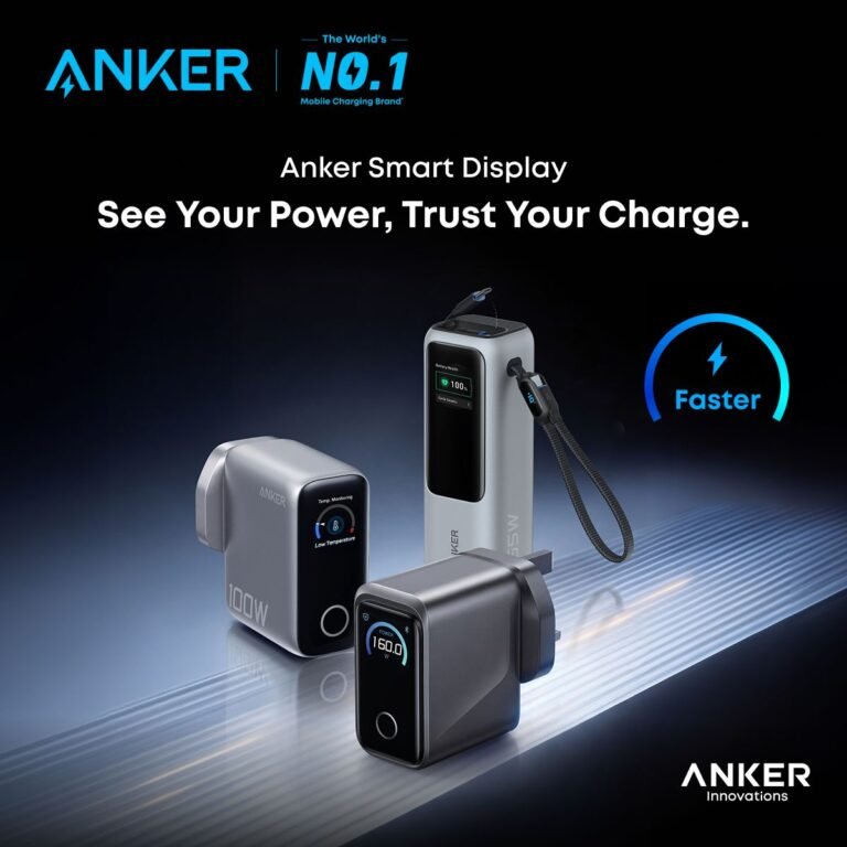 Anker Launches Smart Display Chargers in Malaysia Led by Prime 160W Flagship Model